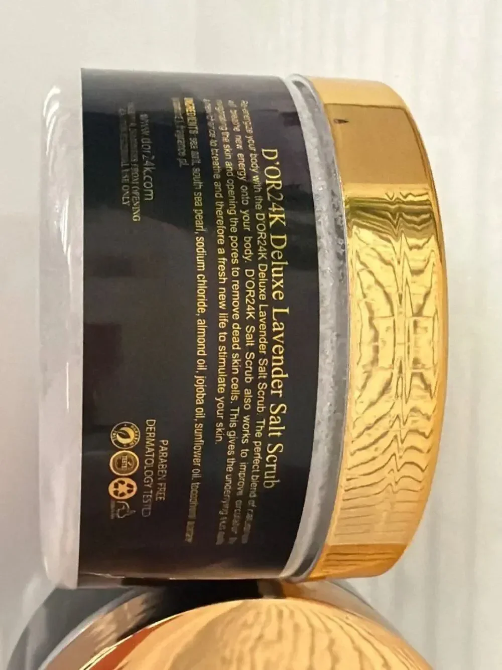D’OR24K Deluxe Shea Lavender South Sea Pearl Body Butter Scrub & Body